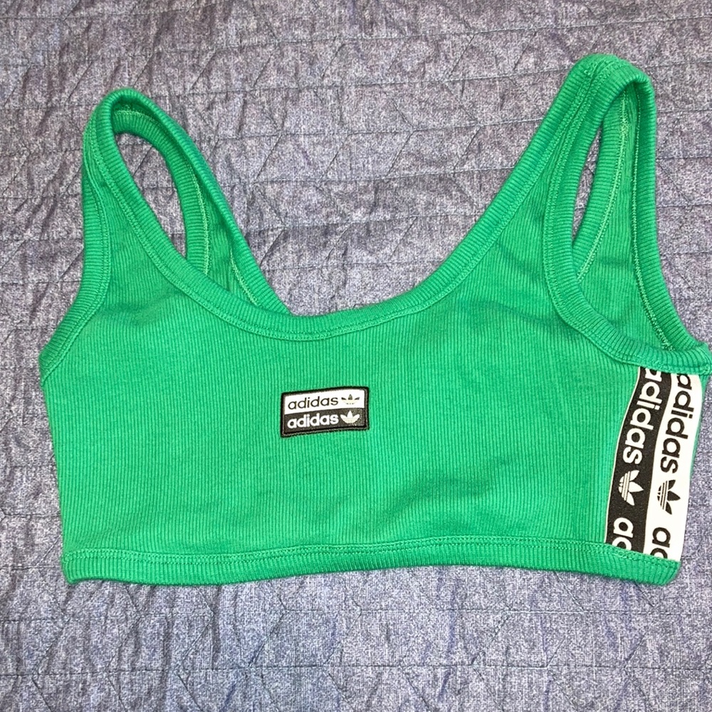 Adidas Green Crop Top M